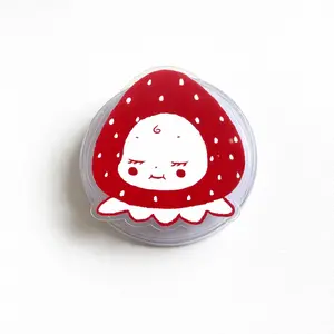 Strawberry Kewpie MagSafe Phone Grip – Cute Red Berry Magnetic Pop Socket Kickstand for Phone & Kindle – Kawaii Gift for Her