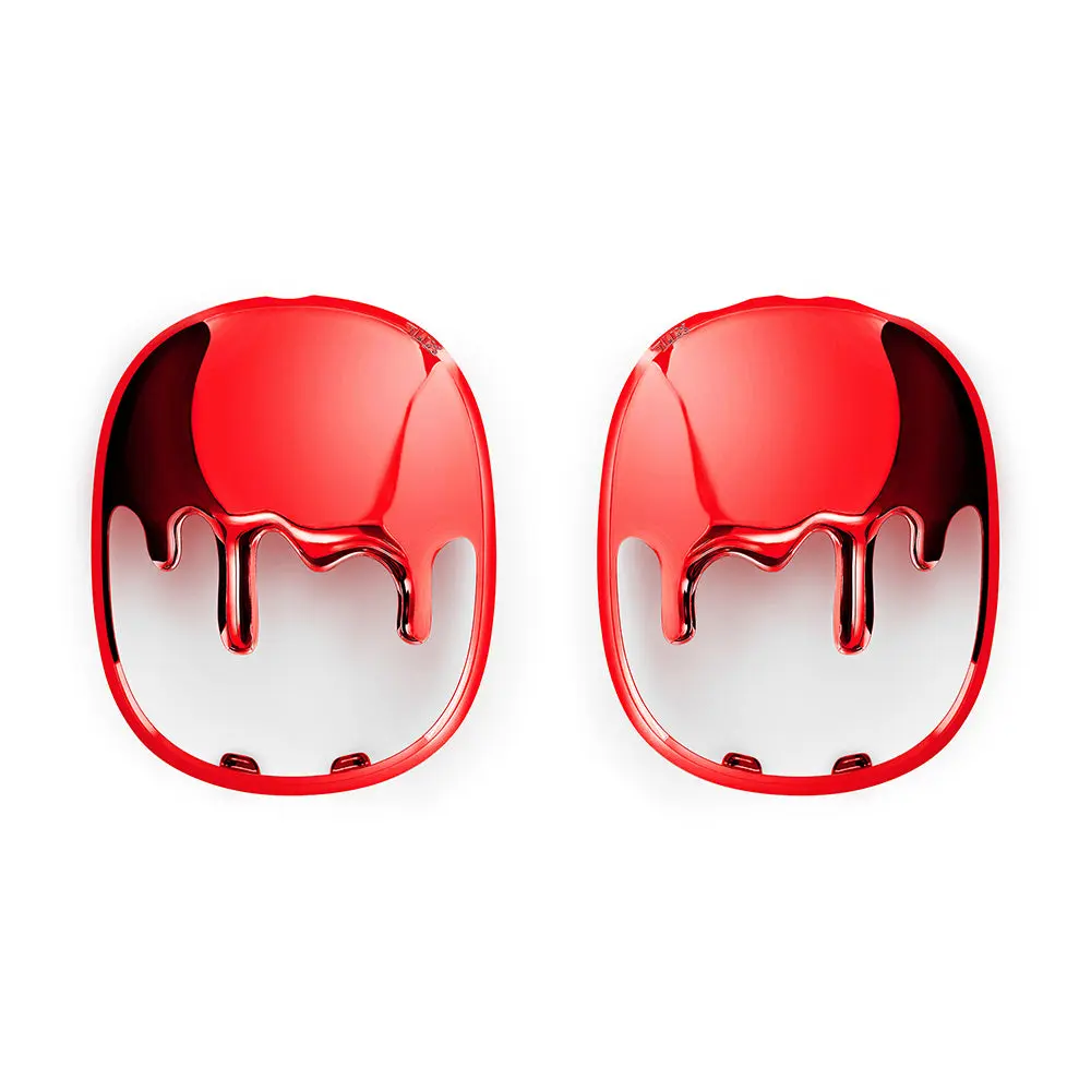 qlix Red Drip Frames for AirPods Max 1 & 2, Durable Lightweight