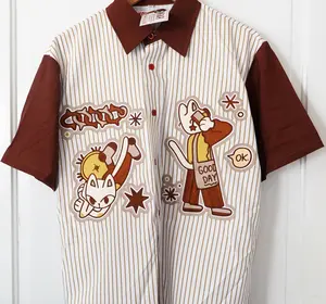 GOOD DAY CAT EMBROIDERED BUTTON DOWN TSHIRT UNISEX