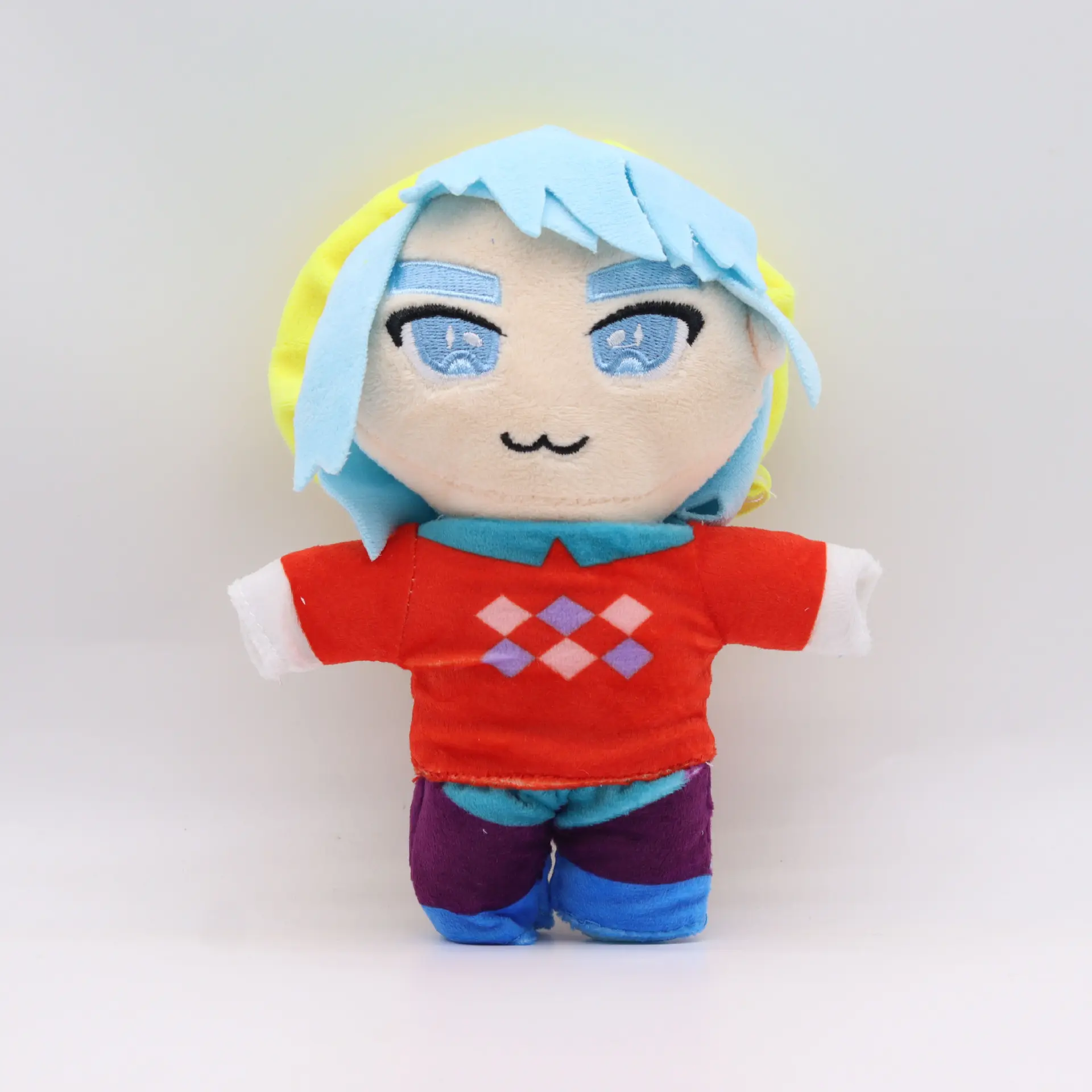 Girl with blue hair and hat