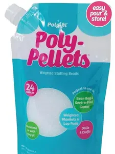Fairfield Poly-Fil Poly-Pellets - Premium Polyester Weighted Stuffing Beads, 32-oz Sewing & Craft Supply Bag for Stuffed Animals, Weighted Blankets