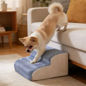 Non Slip Pet Stairs and Climbing Ramp Base Detachable and Easy to Clean Suitable for Sofas and Elevated Surfaces