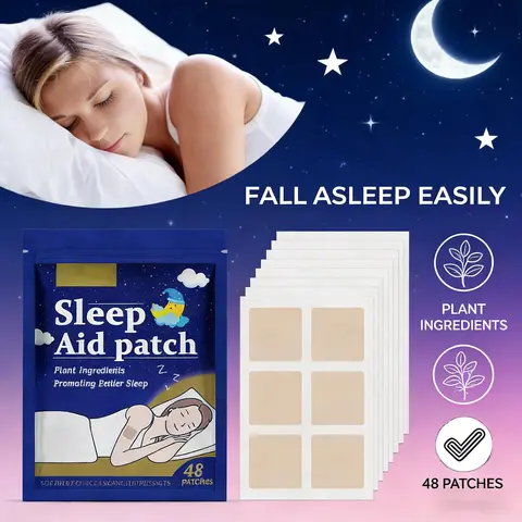 Botanical Formula Plant-Based Wearable Wrist-Ready Patches - 48 Patches Adult Sleep Aid, Stress Relief, Quick Relaxation, Sleep Quality Boost, Skin-Secure, Prop 65 Safe Night Routine Essential