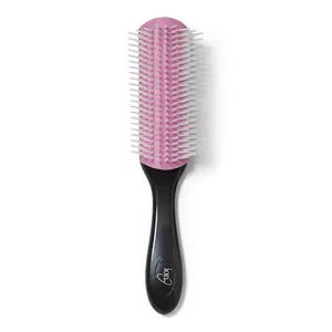 Ion 9 Row Pink/Black Silicone Brush