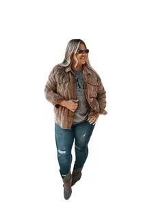 Zarah Brown Corduroy Jacket