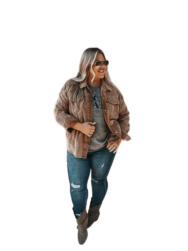 Zarah Brown Corduroy Jacket