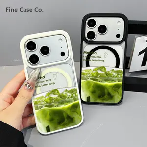 MagSafe Case Iced Matcha Edition - Hybrid Acrylic Shockproof Protective Cover for for iPhone 17 Pro Max iPhone 16 Pro 15 Plus 14 Pro 13 12 11 XS Max XS XR Samsung Galaxy S25 Ultra S24 Plus S23