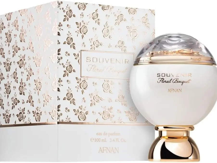 Afnan Souvenir Floral Bouquet for Women Eau de Parfum Spray, 3.4 Ounce