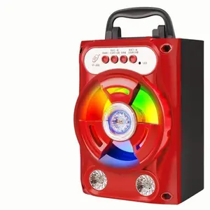 Bluetooth Speaker with Microphone Karaoke Loud Volume Audio Player for Home Entertainment