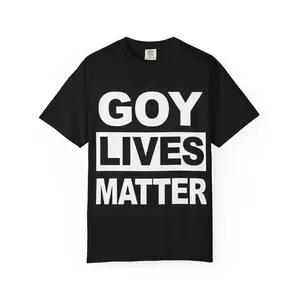 Goy Lives Matter T Shirt with Bold Block Text Design
