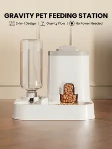 Automatic pet feeder and water dispenser