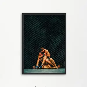 Khabib Choke Conor Wall Art Khabib Nurmagomedov Poster, Conor McGregor Poster Ufc Wall Art Sports Poster, Quality Print Unique Design Modern Artistic Style.
