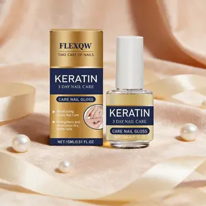 Keratin Care Nail Gloss Oil - Instant Shine, No /UV-Free Formula, Fast Drying Polish Suitable for Nail, Manicures & Pedicures - Glossy, Strengthens, Thin or Broken Nails