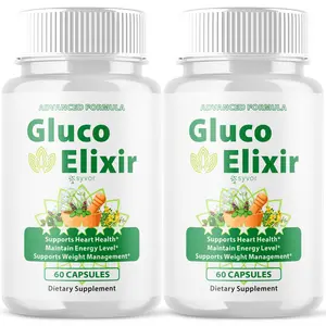 (2 Pack) Gluco Elixir Blood Advanced Support Glycogen Supplement 120 Capsules