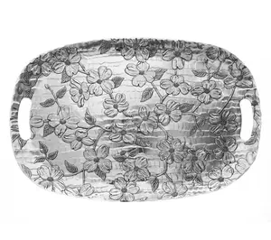 Wendell August Dogwood Design Luncheon Tray
