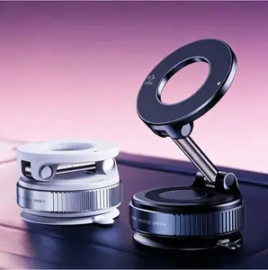 Adjustable Magnetic Suction Cup Holder 360 ° Free Rotation Magnetic Car Phone Holder Mount, Adjustable Vacuum Magnetic Phone Holder, Rotary Vacuum Suction No Adhesive Required