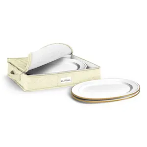 Sorbus China Platter Storage and Organizing Containers