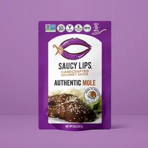 Saucy Lips Mole Seasoning Sauce - Tangy, Sweet, and Spicy, Crafted by a Mexican Family, Allergen-Free, Perfect for Dipping or Marinating Meat - 8oz Flavor Sambal