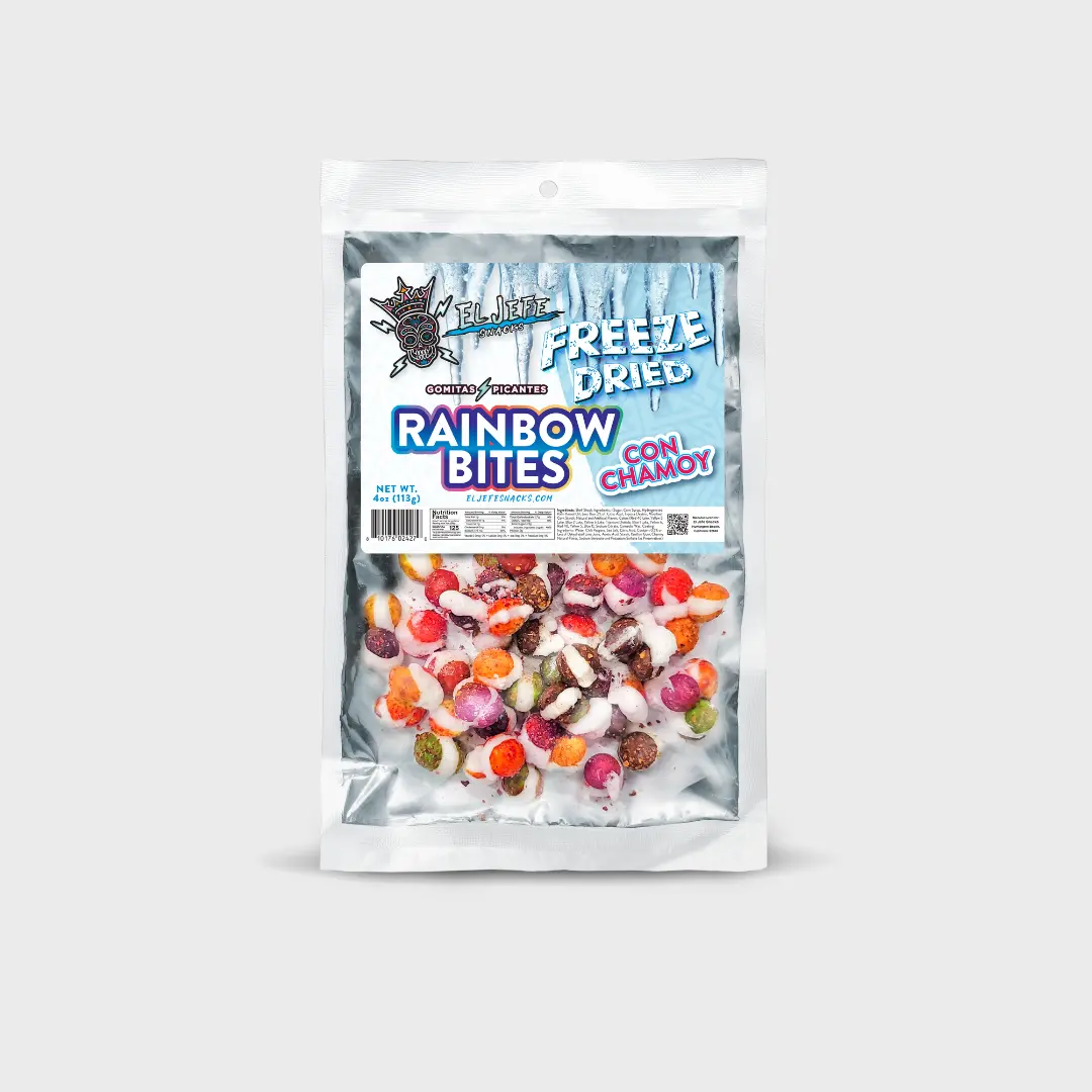 Freeze Dried Rainbow Bites Con Chamoy