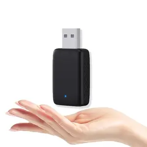 2 in 1 AI Mini Box, Wired to Wireless Car Adapter, Smart Dongle Plug & Play 5GHz WiFi BT 5.0 Car Adapter, Keep The Original Car Control Function OTA Upgrade