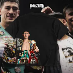 UNDISPUTED Dmitry Bivol Undisputed Champion Heavy Cotton T-shirt Bivol Boxing Fight Night Shirt Fan Apparel Gift For Boxing Fan Menswear Breathable Print