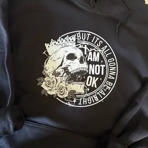 I am not ok Jelly shirt.  Available in short sleeve, crewneck, and hoodie. Pullover Casual