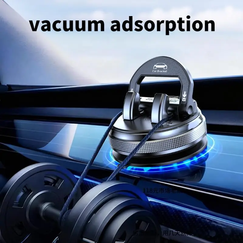 360° Rotating Car Phone Holder, Dashboard Suction Cup Phone Mount with 25° Up/Down Tilt, Portrait & Landscape Adjustable Phone Stand for iPhone and Android