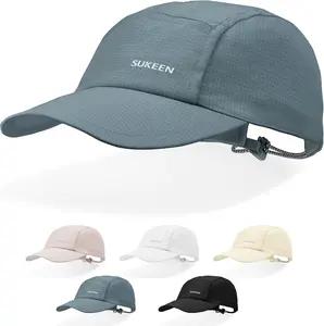 Sukeen Lightweight Sun Hat for Women Men,Quick Drying Baseball Cap UPF50+ Running Hats Foldable Sport Cap for Outdoor Daily