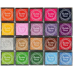 20 Colors Finger Craft Ink Pads for Rubber Stamps Paper Scrapbooking Wood Fabric Best Gift for Kids