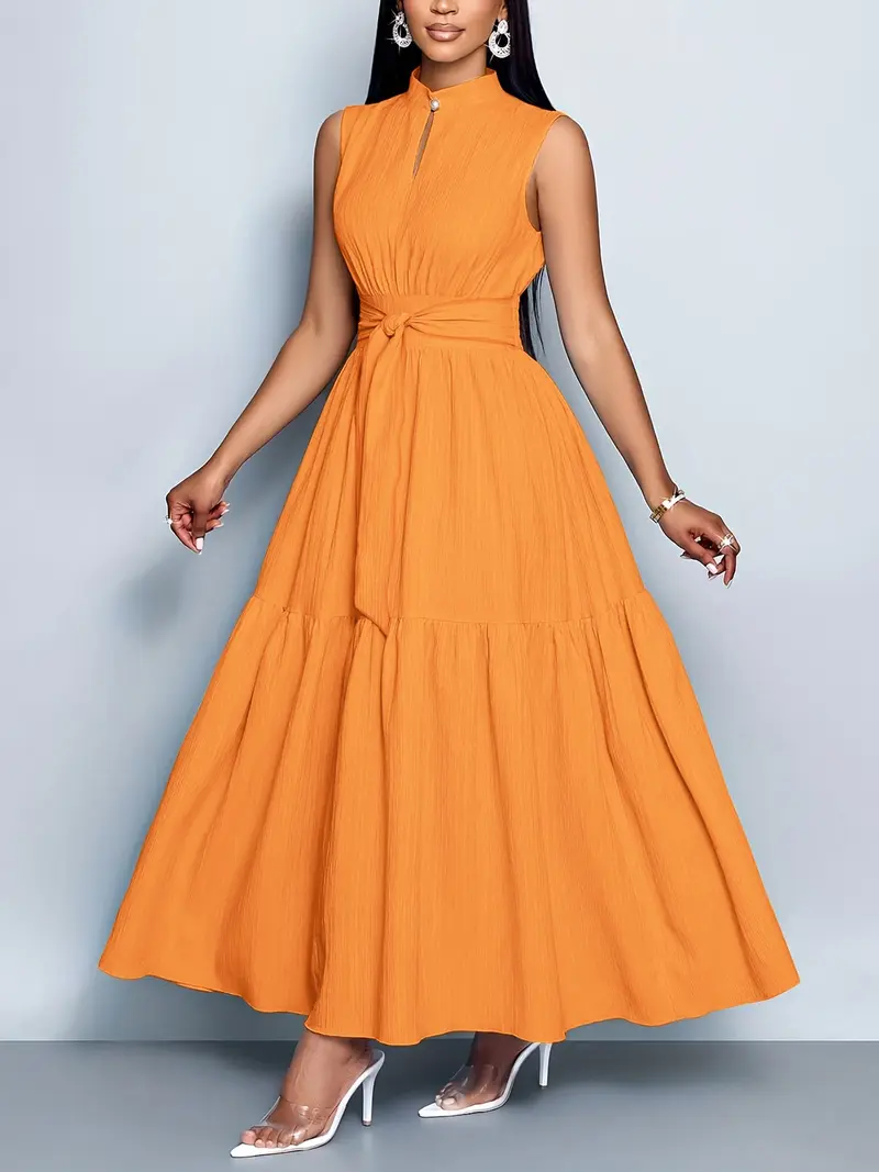 open lace back dress Long Orange Sequin Prom Dress with Feathers main image 0
