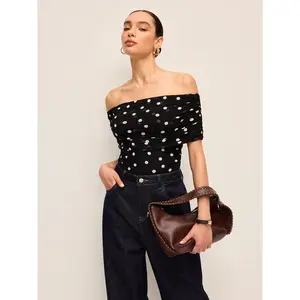 Polka Dot Off-Shoulder Bodysuit