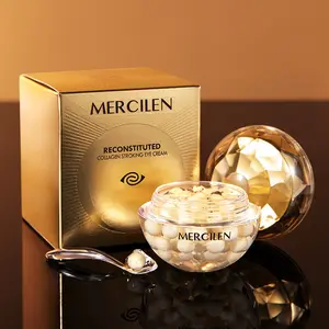 Recombination Collagen Eye Cream, Deep Nourishing Eye Skin Care Cream Contains Glycerin, Hyaluronic Acid & Vegetable Squalane, Suitable for All Skin Types, Eye Brightener