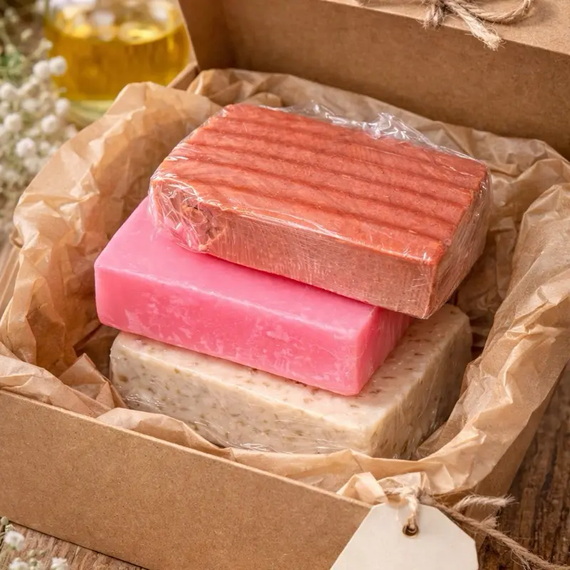 Set de 3 Jabones Artesanales – Arcilla Rosa, Avena y Menta & Alumbre