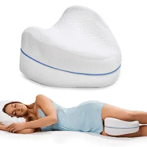 Side Sleeper Knee Foam Support Pillow, Relieves Back, Hip, Knee, Joint, Nerve, Muscle Discomfort, Comfortable Sleep Aid