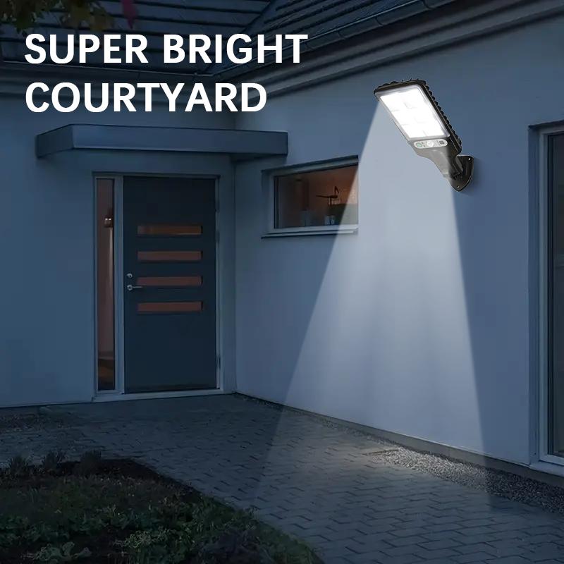 【Hot-Selling】4 Pack Solar Outdoor Waterproof LED Flood Lights, IP65 Waterproof Security Lights with 3 Lighting Modes, Wireless Solar Powered Wall Lights for Garden Patio Yard Garage Pathway