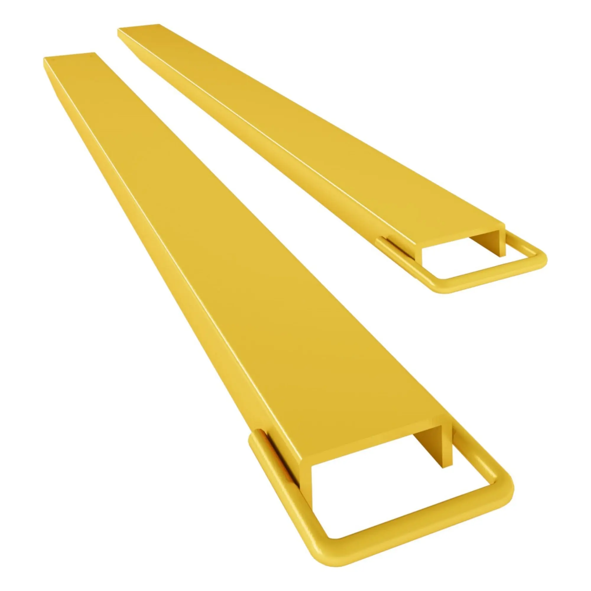 GARVEE 5.5" Width Pallet Fork Extension for Forklift Truck, Heavy Duty Steel, 4600 LBS Max, Various Sizes (60/72/84/96 inches) & Colors (Orange/Yellow)