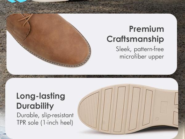 Hawkwell Plus Men's Plus Size Oxford Casual Shoes Business Dress Sneakers for Big and Tall