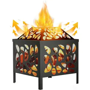 15.7 inch Small Fire Pit for Outside, Outdoor   Fire Pit, Small Bonfire Pit,Firepit Bowl for Patio Camping Backyard Deck Picnic Porch