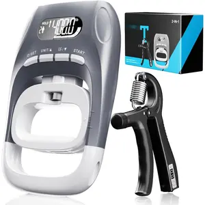 Electronic Grip Strength Tester With Adjustable Hand Gripper, Hand Dynamometer of 400lbs/180kg Tester Set with Digital Display – Precision Training for Rehab, Fitness, and Home Gym