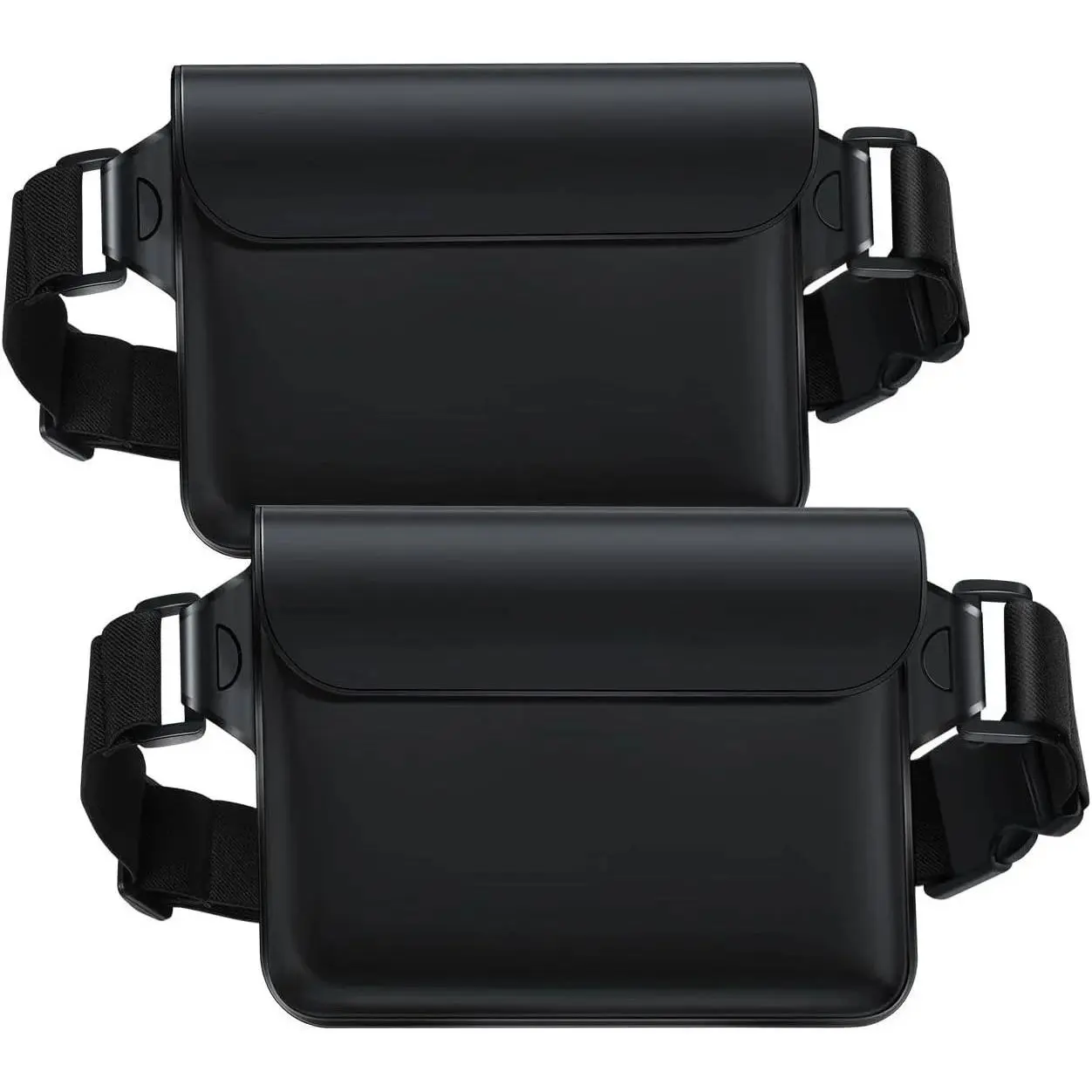 Waterproof Fanny Pack Pouch - [2Pack] [2025 Elastic Waist Strap] IPX8 Dry Bags Water Proof Pouch for Swimming, Beach, Kayaking, Cruise Ship Essentials, 8.7” for iPhone 17 16 15 Pro Max Air
