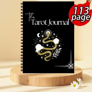 Portable Tarot Card Notebook for Meditation and Dream Exploration, Perfect for Travel and Daily Reflection, Ideal for Divination Learning, Spiral Bound Notepad, Spiral Notebook Journal