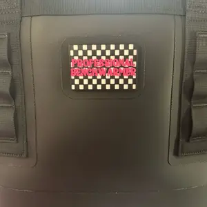 Velcro Bag Patch - Checkered Professional Benchwarmer with Hook Side Adhesive 2”x3”