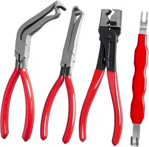 4PCS Electrical Disconnect Pliers for Cars, Automotive Electrical Plug Connector Disconnect Tool and Connector Separator and Hose Clamp Pliers