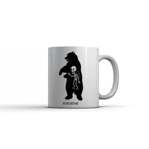 Mistakes Were Made Mug Funny Sarcastic Bear Attack Coffee Cup - 11oz Funny Coffee Mugs Ceramic Printed Drinkware Cup