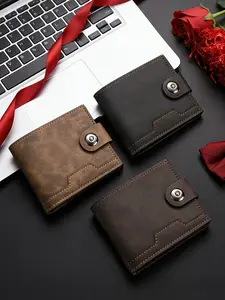 Men's PU Leather Wallet, Fashionable and Spacious, Multi-Functional, Ideal for Business, Shopping, Travel, Perfect Gift for Father and Boyfriend
