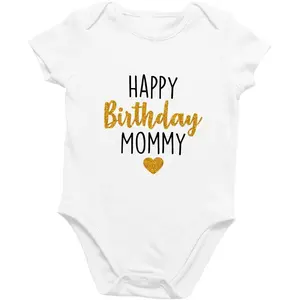 Baby Onesie Unisex Bodysuit 0-24 months - Happy Birthday | Present Gift
