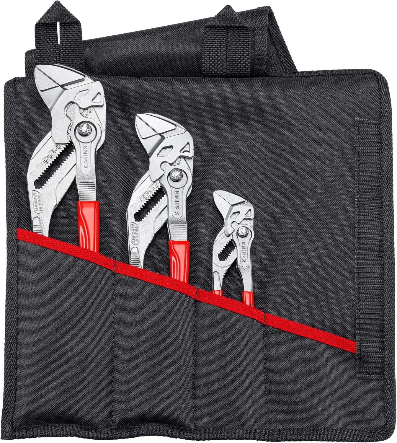 KNIPEX Tools 00 19 55 S7 3 Pc Pliers Wrench Set in Tool Roll