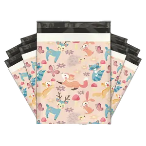 10x13 Woodland Critters Poly Mailers – Shipping Bags for Small Business