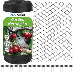 Garden Mesh Netting 15x20 FT - Heavy Duty Bird Net, Mesh Pest Barrier Reusable Ultra Fine Deer Fence Netting Crops Row Cover Raised Bed Protect Fruits Flower Vegetables from Bird Deer Squirrel