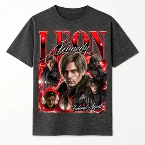 Leon S. Kenedy Resident Evil Requiem Bootleg Character 2026 Unisex T-Shirt , Best Gift for fan Resident Evil 9 Tee